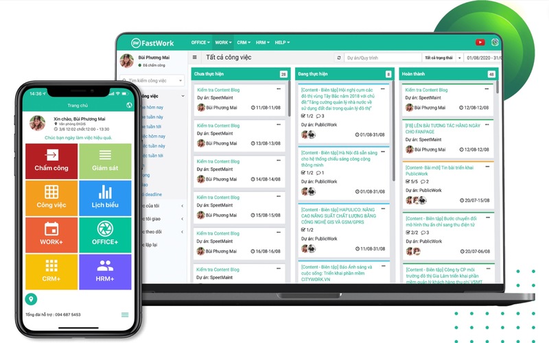 FastWork hỗ trợ doanh nghiệp giảm tải tối đa các tác vụ thủ công tốn thời gian