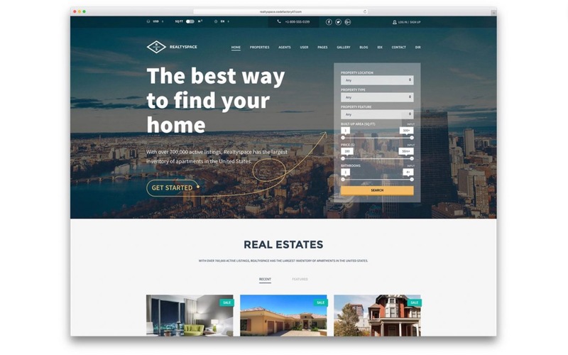 Theme WordPress Realtyspace ngành bất động sản